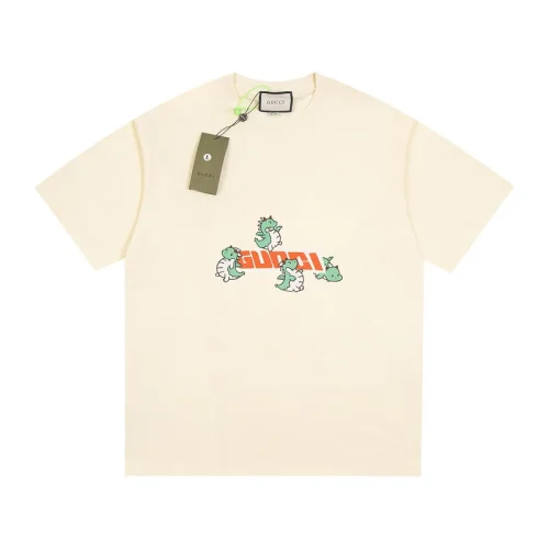 Футболка Gucci Green Dragons "Beige"