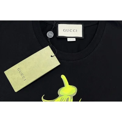 Футболка Gucci Pea Print "Black" фото № 3