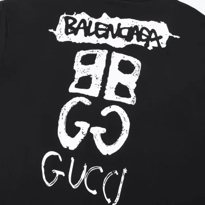 Футболка Gucci X Balenciaga With A Beautiful Logo Of Two Brands "Black" фото № 3 Футболка Gucci X Balenciaga With A Beautiful Logo Of Two Brands "Black" фото № 3