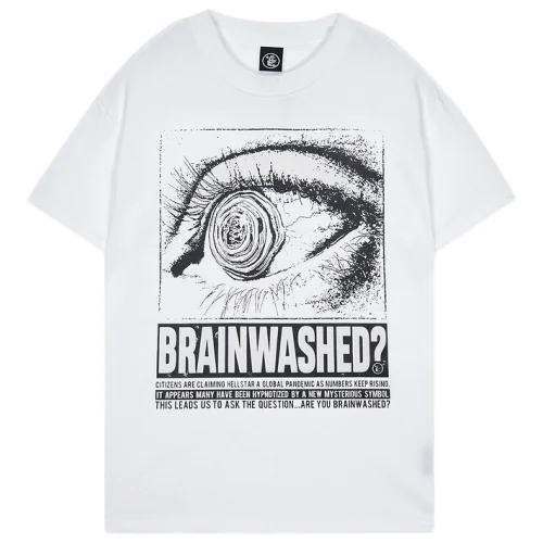 Футболка Hellstar Big Eye In Square Print "White"