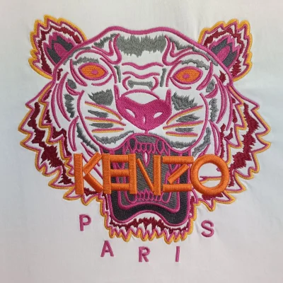 Футболка Kenzo With Pink Tiger Head Embroidery "White" фото № 6 Футболка Kenzo With Pink Tiger Head Embroidery "White" фото № 6