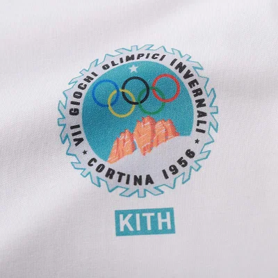 Футболка Kith Cortina 1956 Olympics "White" фото № 3