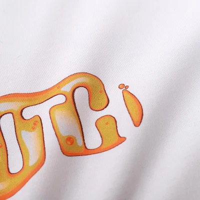 Футболка Kith Logo Yellow Flame "White" фото № 5