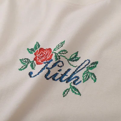 Футболка Kith Rose "Cream" фото № 4 Футболка Kith Rose "Cream" фото № 4