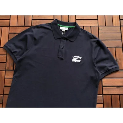 Поло Lacoste Lettering And Small Logo "Gray" фото № 2 Поло Lacoste Lettering And Small Logo "Gray" фото № 2