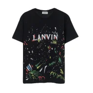 Футболка Lanvin Drawing With Paints "Black"