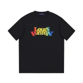 Футболка Louis Vuitton Rainbow Color Logo "Black"