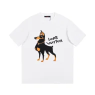 Футболка Louis Vuitton Doberman Drawing "White"