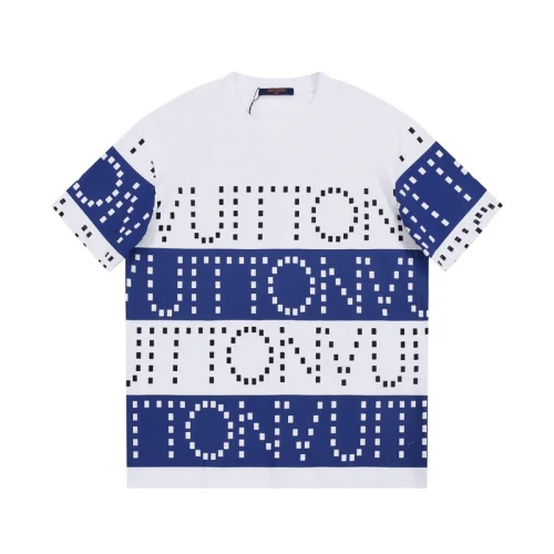 Футболка Louis Vuitton Two-Tone With Large Logo "White/Blue"