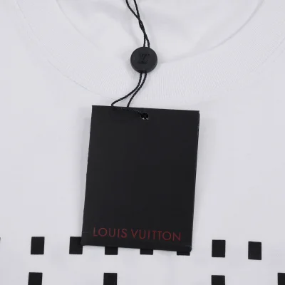 Футболка Louis Vuitton Two-Tone With Large Logo "White/Blue" фото № 3