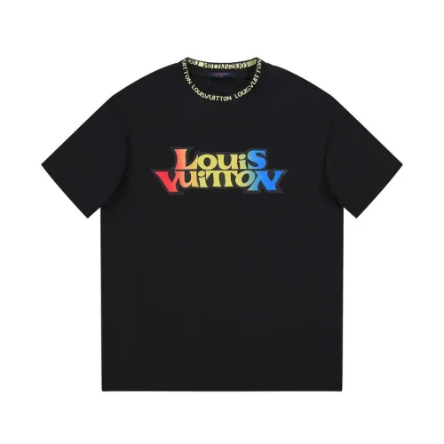 Футболка Louis Vuitton With An Inscription On The Collar "Black"