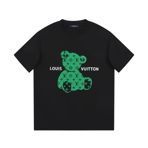 Футболка Louis Vuitton With Branded Print Of Green Toy "Black"