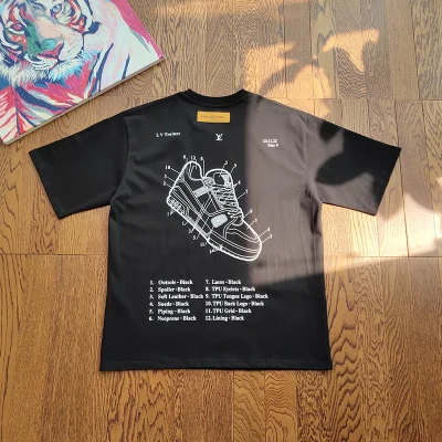 Футболка Louis Vuitton Description Of The Sneaker "Black" фото № 2 Футболка Louis Vuitton Description Of The Sneaker "Black" фото № 2
