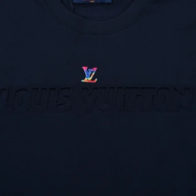 Футболка Louis Vuitton Bright Logo "Blue" фото № 4