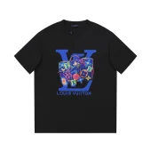 Футболка Louis Vuitton With Bright Print Of Travel Bag "Black"