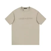 Футболка Louis Vuitton With An Embossed Text Logo "Brown/Gray"
