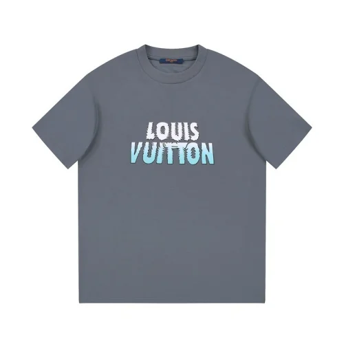 Футболка Louis Vuitton Blue Logo "Gray"