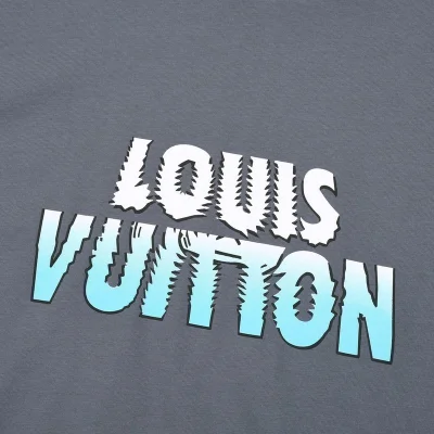 Футболка Louis Vuitton Blue Logo "Gray" фото № 7
