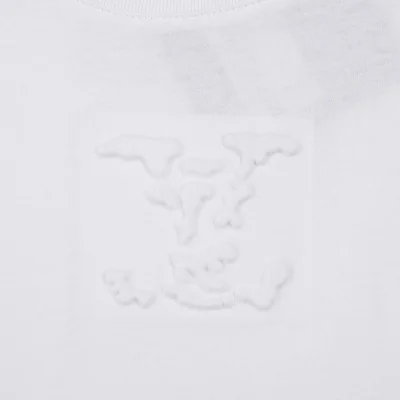 Футболка Louis Vuitton Embossed Monogram Logo "White" фото № 3