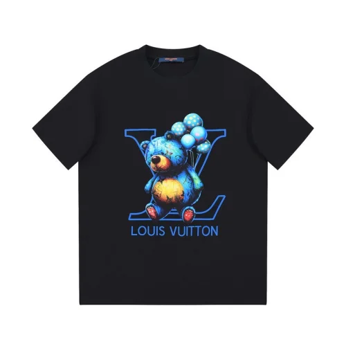Футболка Louis Vuitton Blue Bear With Balloons "Black"
