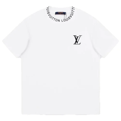Футболка Louis Vuitton With Text Logo Collar "White"