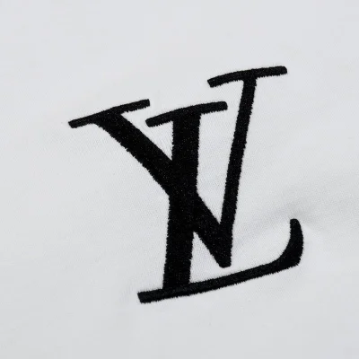 Футболка Louis Vuitton With Text Logo Collar "White" фото № 3