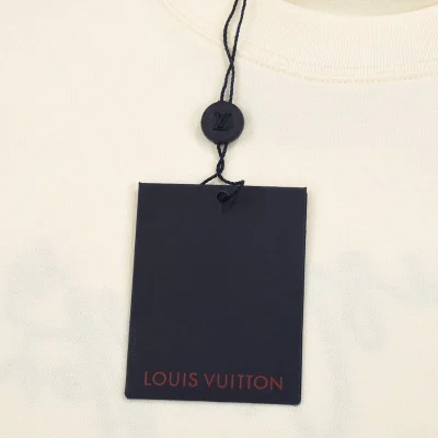 Футболка Louis Vuitton With Beautiful Logo Lettering Font "Cream" фото № 4