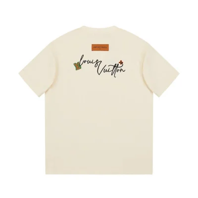 Футболка Louis Vuitton With Beautiful Logo Lettering Font "Cream" фото № 8