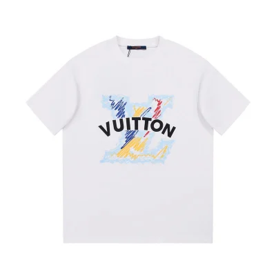 Футболка Louis Vuitton With Variegated Logo "White" фото № 9