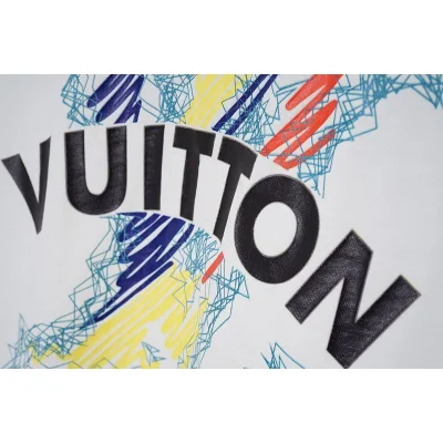 Футболка Louis Vuitton Inscription On Multicolor Logo Symbols "White" фото № 5 Футболка Louis Vuitton Inscription On Multicolor Logo Symbols "White" фото № 5