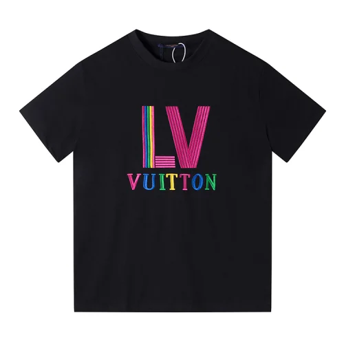 Футболка Louis Vuitton Multi-Colored Brand Logo "Black"
