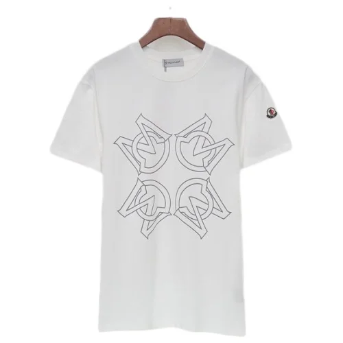 Футболка Moncler Figure From Logo Letters "White"