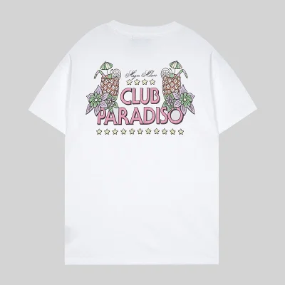 Футболка MSGM Back Inscription Club Paradiso "White" фото № 2