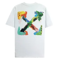 Футболка Off White With Bright Logo Made Of Paints "White"