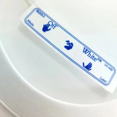 Футболка Off White With Bright Logo Made Of Paints "White" фото № 7