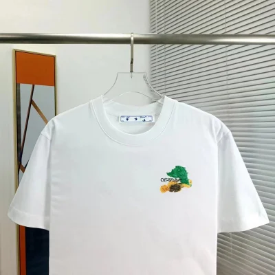 Футболка Off White With Bright Logo Made Of Paints "White" фото № 6