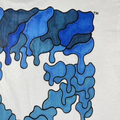 Футболка Off White Blue Bony Print "White" фото № 2