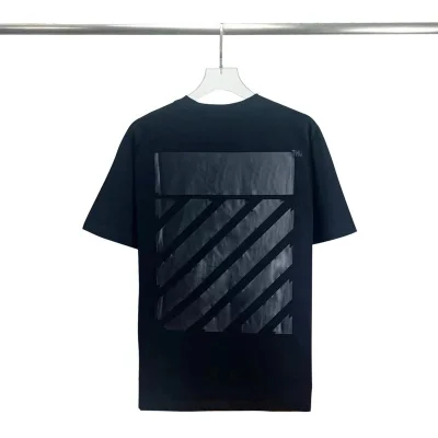 Футболка Off White Stripes "Black" фото № 8