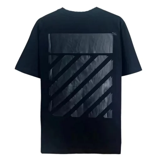 Футболка Off White Stripes "Black"