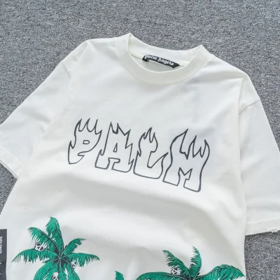 Футболка Palm Angels Beach Print - Fire Logo "White" фото № 2 Футболка Palm Angels Beach Print - Fire Logo "White" фото № 2
