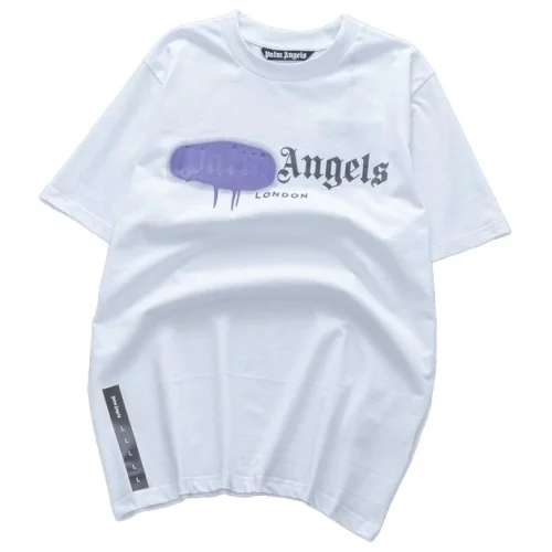 Футболка Palm Angels Painted Over "White/Violet"