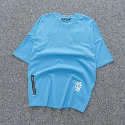 Футболка Palm Angels Monogrammed "Blue" фото № 2