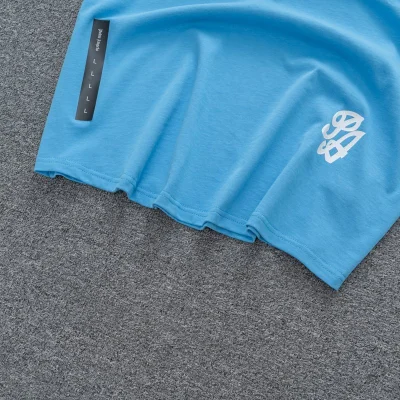 Футболка Palm Angels Monogrammed "Blue" фото № 6