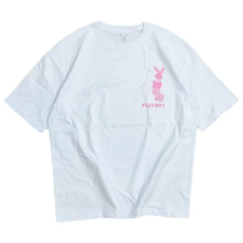 Футболка Playboy Rabbit With Legs On Cubes "White"