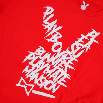 Футболка Playboy Big Logo From Letters Front "Red" фото № 5