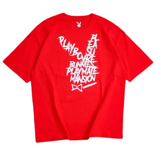 Футболка Playboy Big Logo From Letters Front "Red"