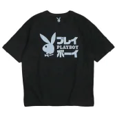 Футболка Playboy Full Logo Front "Black"