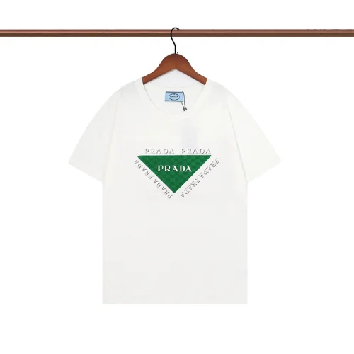 Футболка Prada Triangle Lettering "White"