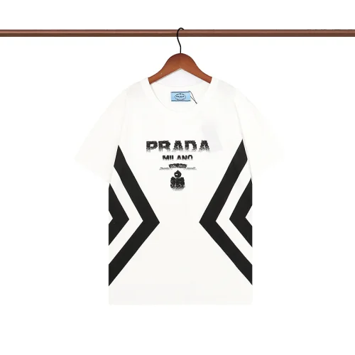 Футболка Prada Logo Made Of Cubes "White"