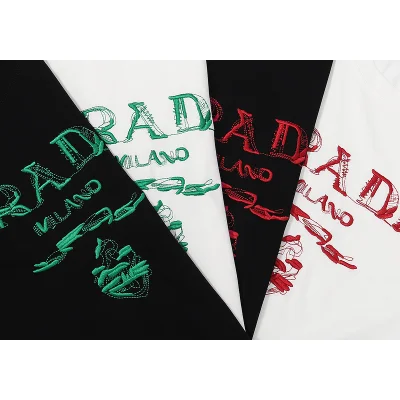 Футболка Prada New Image Style "Black/Red" фото № 3